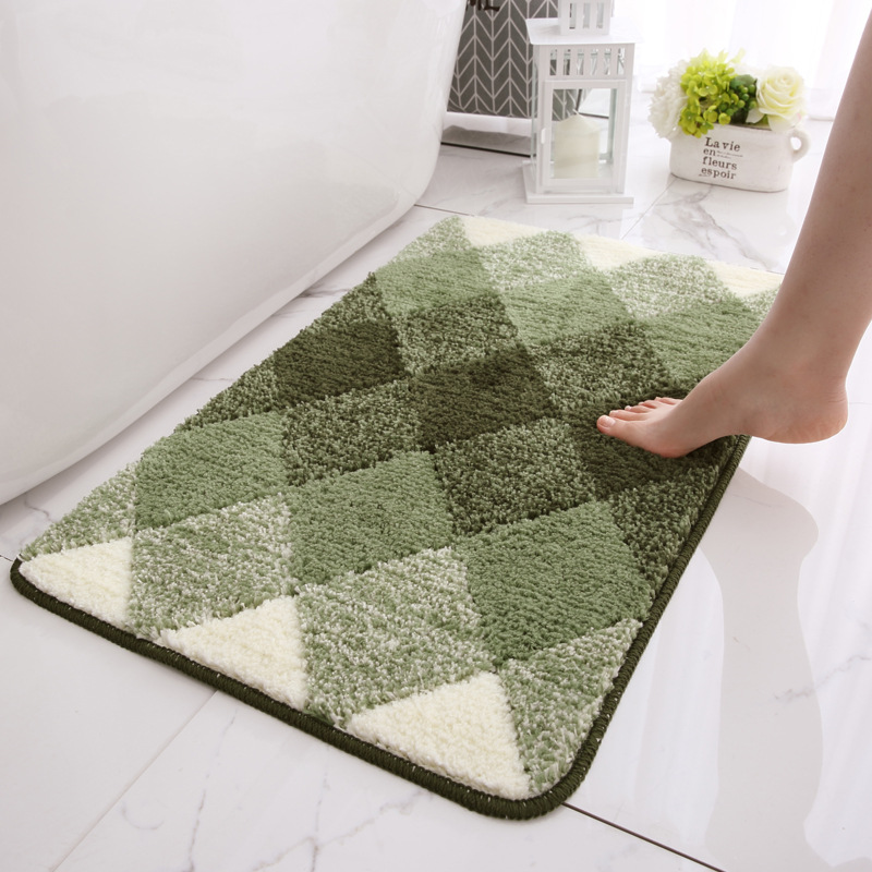 推荐Flocking floor mat bathroom antiskid mat absorbs water 居家布艺 地毯 原图主图