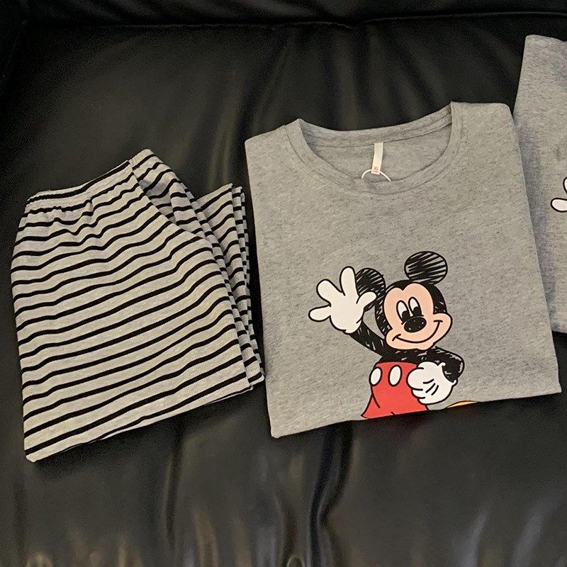 可外穿男士睡衣套装女款布料100全棉长袖春秋冬季情侣家居服