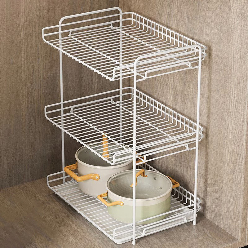 厨房置物架桌上收纳架子家用锅架桌面多层橱柜分层隔板碗盘放置架,收纳整理,整理架/置物架/收纳架,淘宝优惠券,粉丝福利购,淘宝优惠卷