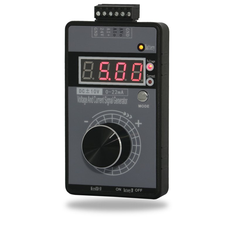 手持正负电压0-10V5V+电流0-4-20mA信号精密发生器模拟源校验仪