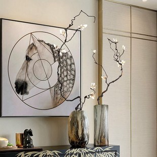 插花干花树枝装饰桌子摆件家居客厅摆设落地真花干枝假花干支花束