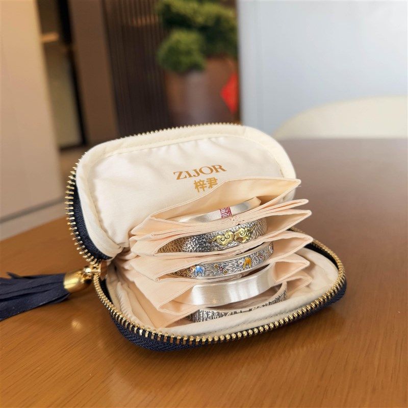 首饰收纳包2025新款便携首饰袋旅行随身精致拉链收纳袋,饰品/流行首饰/时尚饰品新,首饰袋,淘宝优惠券,粉丝福利购,淘宝优惠卷