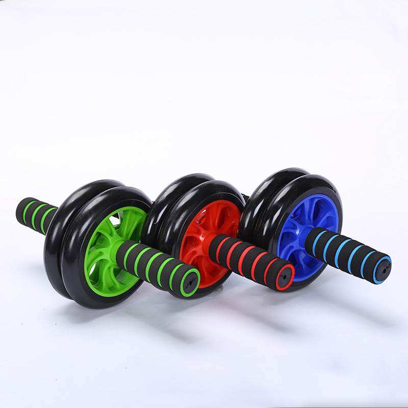 推荐Abdominal Wheel Dual Double AB Roller Exercise Fitness M