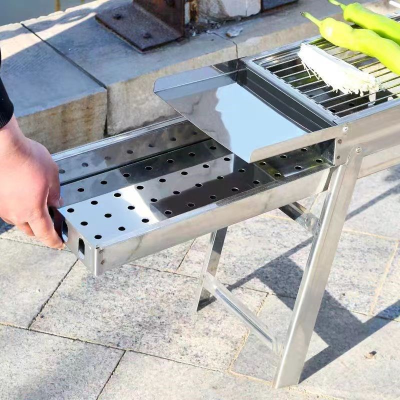 烧烤炉家用木炭户外不锈钢烧烤架折叠便携野外露营无烟碳烤肉炉子,户外/登山/野营/旅行用品,烧烤炉/烤架,淘宝优惠券,粉丝福利购,淘宝优惠卷