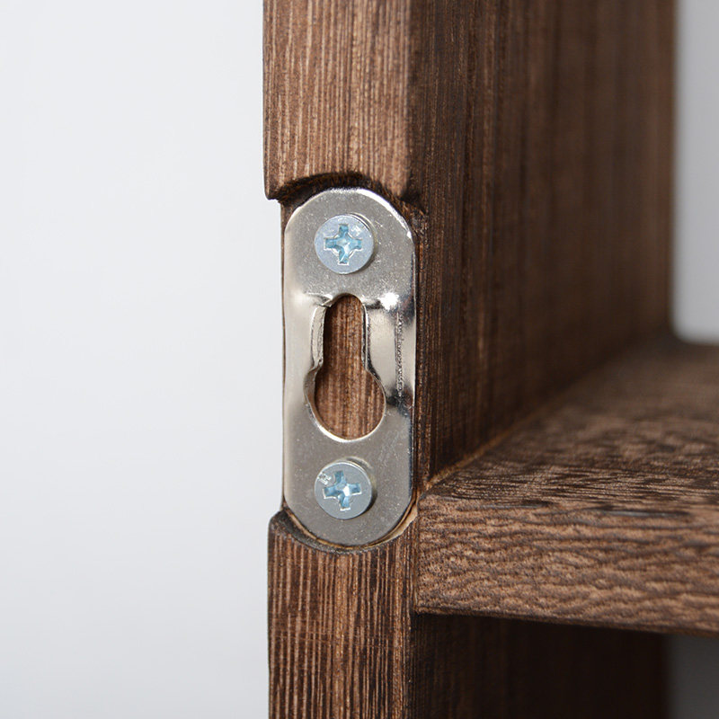 实木挂墙置物架 壁挂式墙上装饰收纳客厅餐厅新中式博古架多宝阁