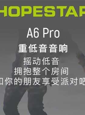 HOPESTAR-A6PROi蓝牙音箱新款LEDI户外重低音炮TWS无线蓝牙音响