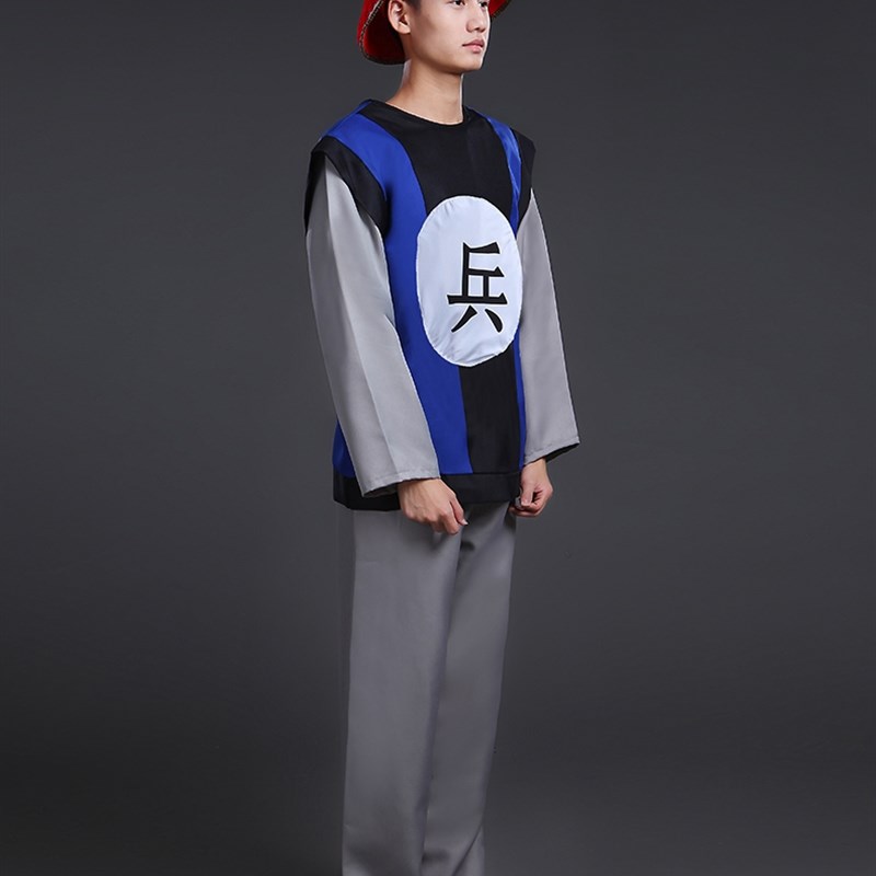 衙役影视演出戏服服卒兵服清朝卫服服服马甲清朝官兵 清兵狱装