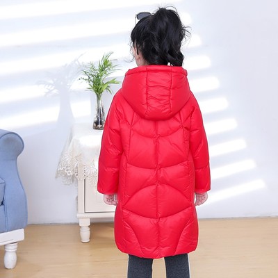 新款儿童羽绒服中长款男s童女童韩版加厚宝宝小童中童大童冬装洋