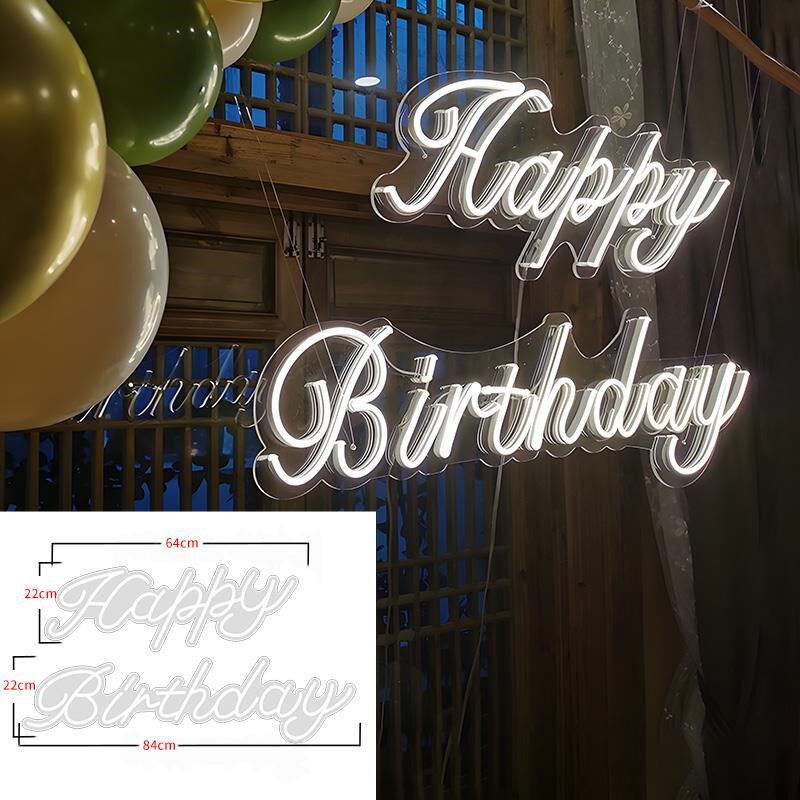 婚礼现场装饰布置生日惊喜道具背景霓虹灯发光字求婚灯牌人像定制