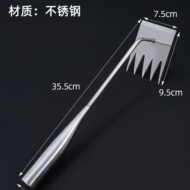 新款除草神器拔草连根不弯腰多功能工具四齿锄草铲子农用不锈钢i.