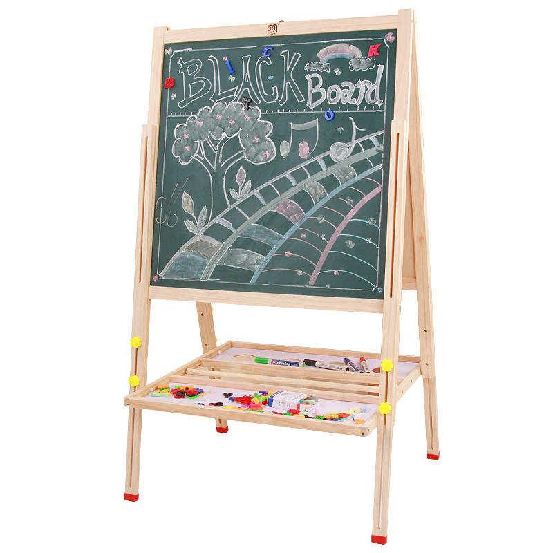 工厂销小学生双面幼儿童画板画架小D孩可升降写字板女孩支架式家