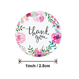 推荐New Gift Sealing Stickers 50 500pcs Thank you Design Dia