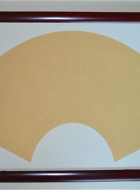 空白宣纸镜片软卡纸方形圆形扇面带实木画框圆角框字画框六个起批