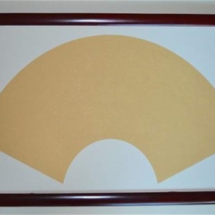 空白宣纸镜片软卡纸方形圆形扇面带实木画框圆角框字画框六个起批