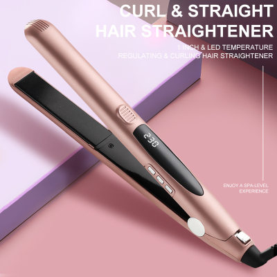 厂家new2 in 1 Hjair Curler Hair Straightener Corrugated Iron