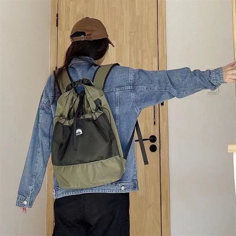 2024新款健身抽绳书包背包新款设计旅行大容量男女运动户外双肩包,箱包皮具/热销女包/男包,双肩背包,淘宝优惠券,粉丝福利购,淘宝优惠卷