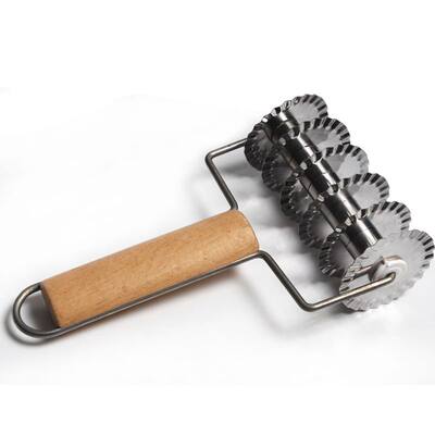 Pinless Shteee+Wooden Pull Net Wheel Knifl aizza Past