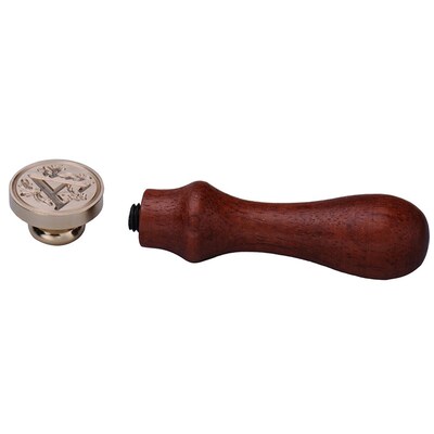 Personalized Seal Stamp Initial Letter Vintage Alphabet Wax