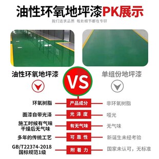 地坪漆水泥地面漆防水耐磨工厂房车库间室内家用环氧地板油漆