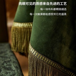 奥维边几布 1F1313F314F英式 复古氛围感床头柜棉质丝绒防尘盖布