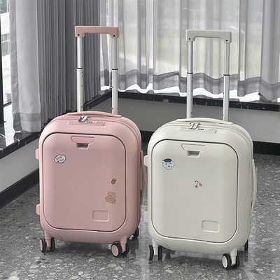 前开口儿童行李箱女孩18寸小型轻B便拉杆箱大容量出差旅行登机箱2