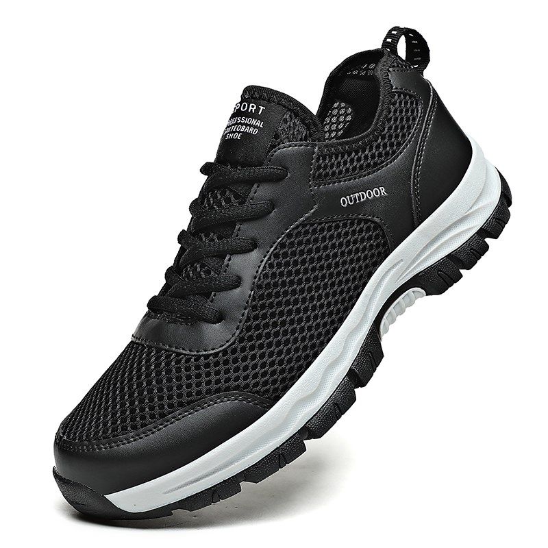 男鞋夏季透气网面鞋大码一脚蹬软底轻便中年爸爸鞋开车户外旅游鞋,流行男鞋,网面鞋,淘宝优惠券,粉丝福利购,淘宝优惠卷