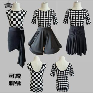 女童拉丁舞服装儿童夏季拉丁舞裙少儿舞蹈服女孩练功服新款表演服
