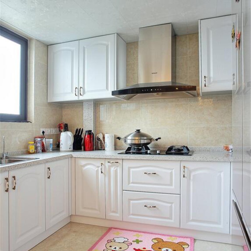 整体橱柜厨房定做橱柜门定制厨柜全屋定制N模压门板石英石台面