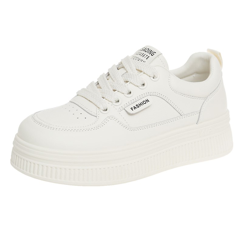 厚底小白鞋女百搭春秋松糕2025夏季新款网红爆单休闲老爹运动板鞋