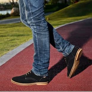 春秋男士休闲鞋英伦时尚反绒皮鞋45韩版透气板鞋46大码男鞋47 48