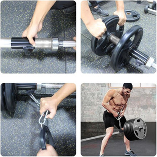 T杆划船硬拉健身把手拉力器套筒健身配件底座V型核心训练杠铃炮筒