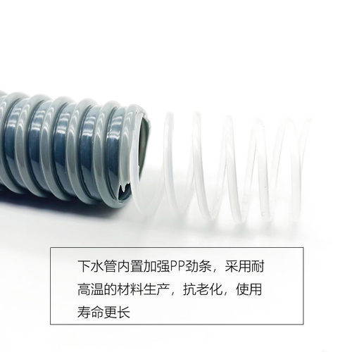 厨房水槽洗菜盆下水管延长排水管洗碗池防臭加长管56-58 单槽配件