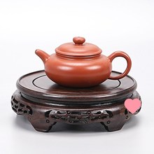 实木花瓶底座陶瓷盆架盆景摆件茶壶黑檀木水缸托盘工艺品红木底托