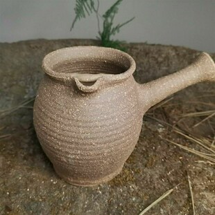 烤茶罐粗陶养生煮茶壶纯手工粗陶柴烧耐热干烧电陶炉炭炉陶壶