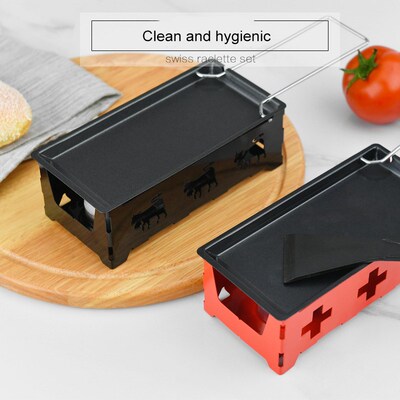 Grill Cheese Raclette Set Non-stick Cheese Melter Pan Baked