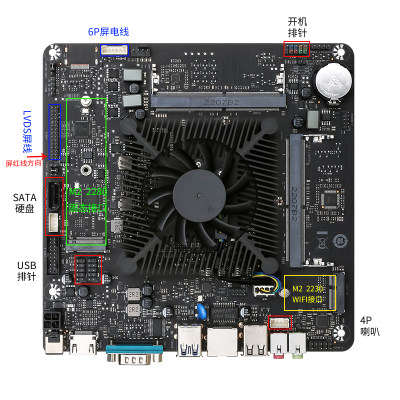 11代N5095迷你主n机主板四核5105AllJ4125NAS工控行业ITX17