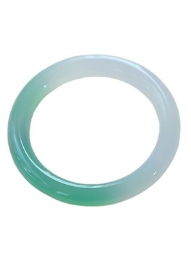 半山半水玉髓手镯叮当细条远山黛高冰手镯圆条油青玉手镯