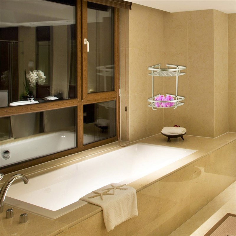 High Quality 2/3Tier Corner Storage Holder Shelves Bathroom