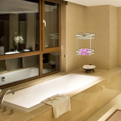 High Quality 2/3Tier Corner Storage Holder Shelves Bathroom