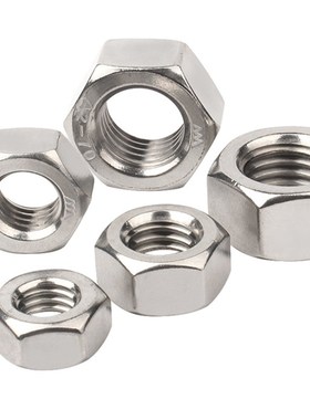 304不锈钢六角螺母201螺帽316螺丝帽大全M2M3M4M5M6TM8M10M1益贵