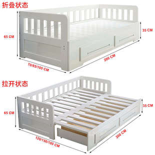 沙发床1可折叠双人米.三人现两用实木多功能简约客厅位8 小户型