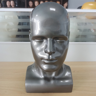 头模男士 展示架帽子饰品假发模特头商场货柜可展示眼镜泳镜假人头