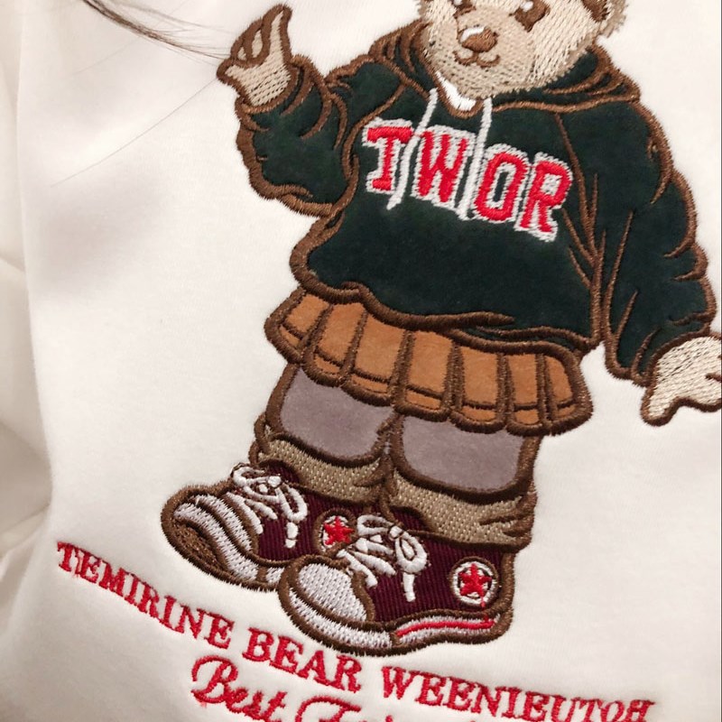 2021春季薄款女童卫衣打底衫儿童外套圆领上衣纯棉加厚可爱洋气