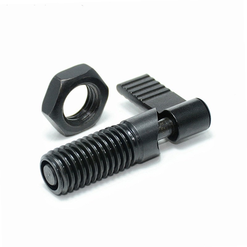 PMXRB/PMXRM粗牙旋钮柱塞L型螺纹直径M8 10把手全身金属弹簧柱塞