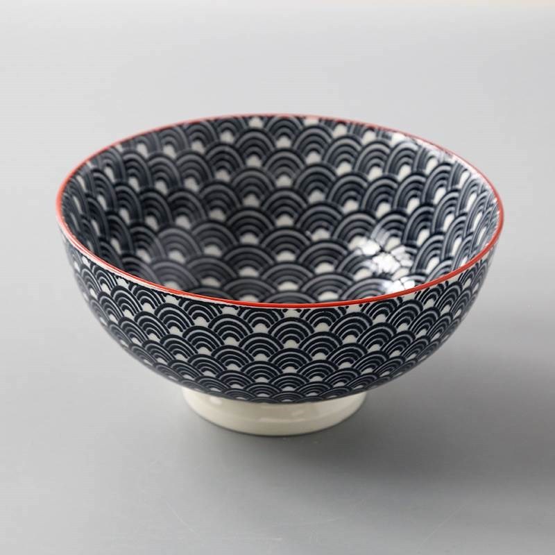 极速Large ceramic bowl bubble rainbow noodle bowl snow ceram