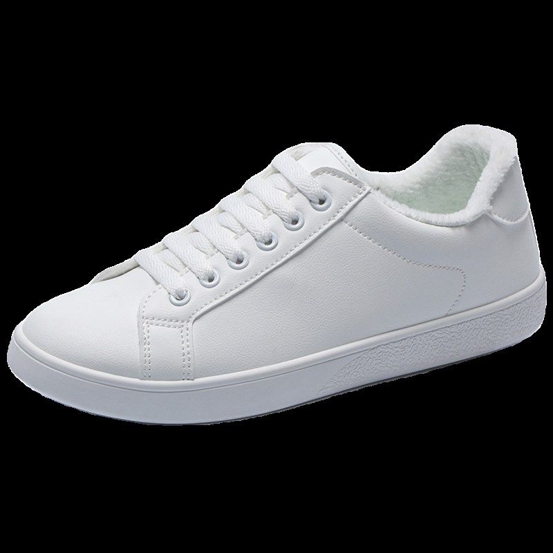 加绒板鞋男保暖棉鞋冬季新款小白鞋男士休闲商务工作皮面防水防滑,流行男鞋,棉鞋,淘宝优惠券,粉丝福利购,淘宝优惠卷