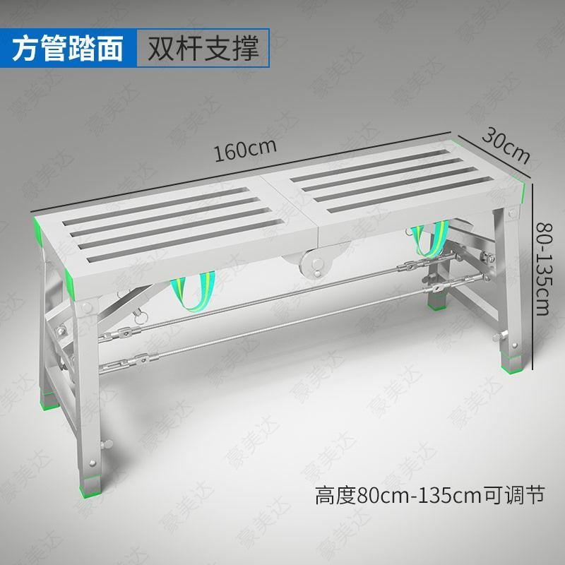 促马凳折叠升降加固加厚马镫装修便B携多功能室内工程梯子伸缩厂