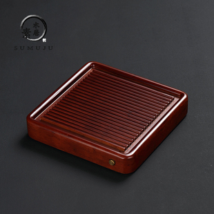 整块竹制排水式 重竹茶盘家用简约功夫茶具茶台茶海日式 茶托干泡盘