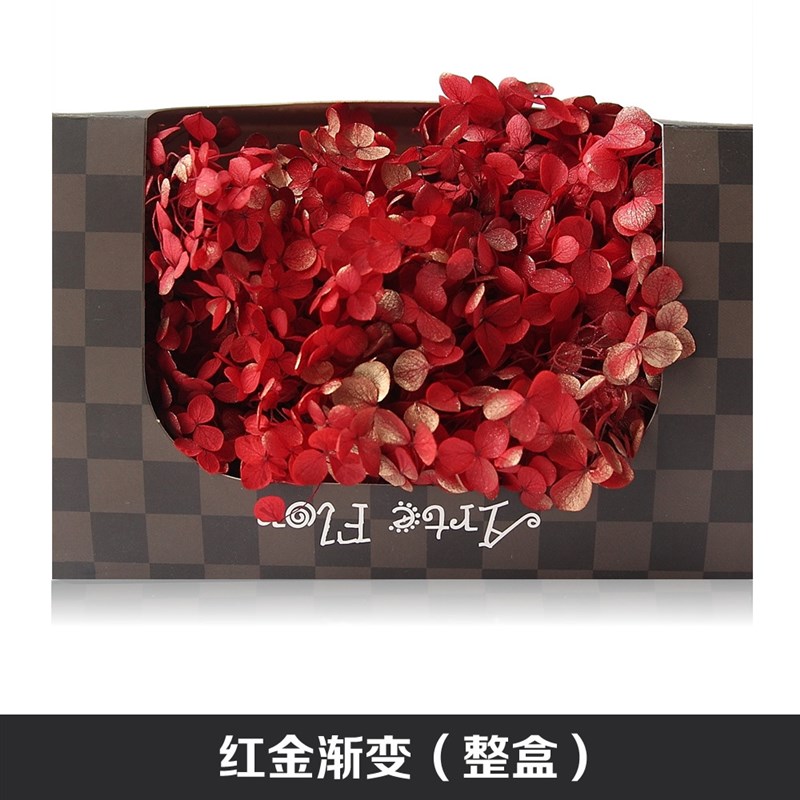 小众高货彩色安娜绣球永生花 永生玫瑰花礼盒花材 干花保鲜花 永