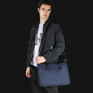 13寸电脑包手提包男包单肩包防水牛津布公文包帆布斜挎包男士包包
